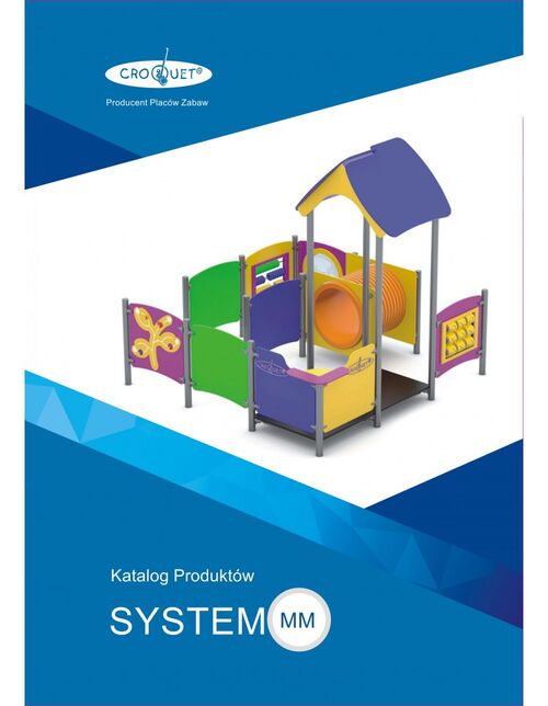 Okładka katalogu — metalowy plac zabaw, system MM